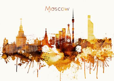 Moscow Russia Skyline