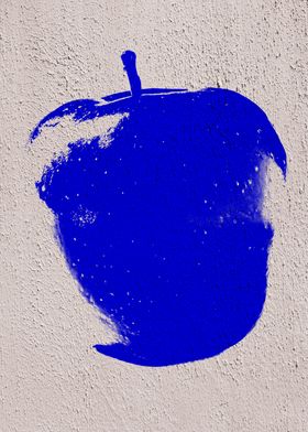 Blue Graffiti Apple 01