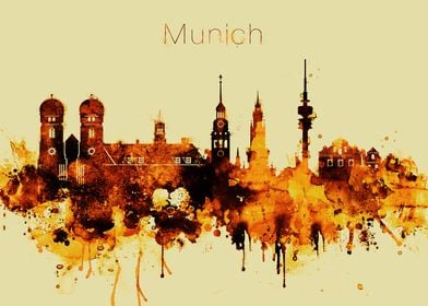 Munich Germany Skyline