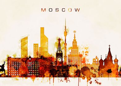 Moscow Russia Skyline