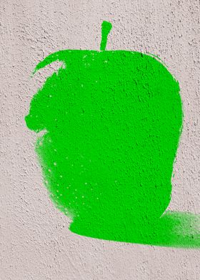 Green Graffiti Apple 05