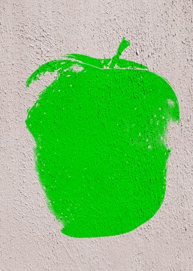 Green Graffiti Apple 03