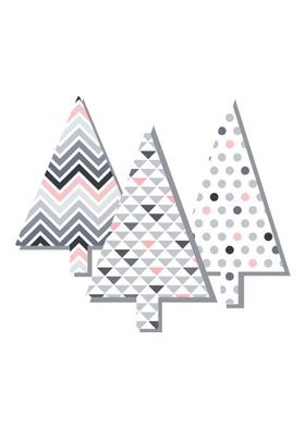 pattern pine trees