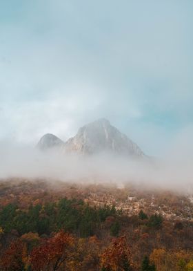 The misty mountains