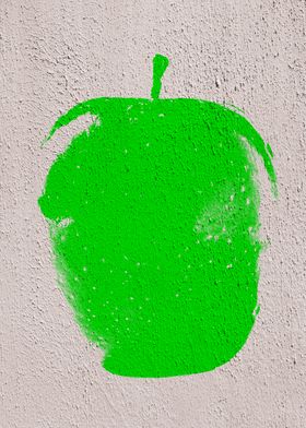 Green Graffiti Apple 04