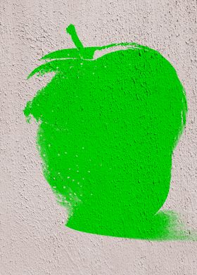 Green Graffiti Apple 08