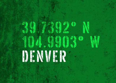 Denver City Coordinates