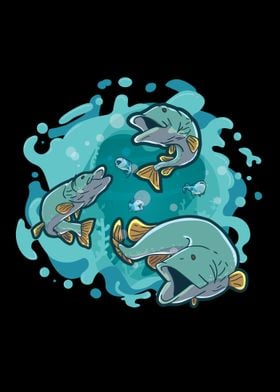 Fish Water Illustration 