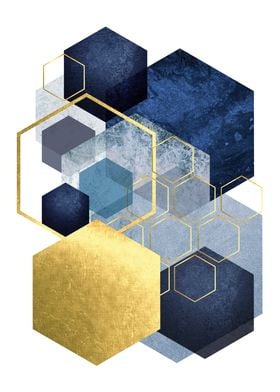 Hexagon Posters Online Paintings Displate - Unique | Pictures, Metal Prints, Shop