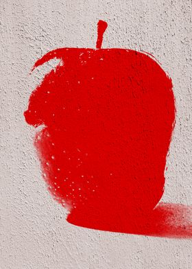 Red Graffiti Apple 05