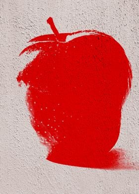 Red Graffiti Apple 08