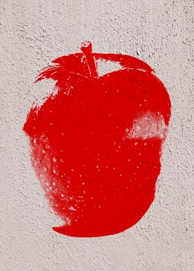 Red Graffiti Apple 02