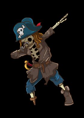 Dabbing Pirate Skeleton