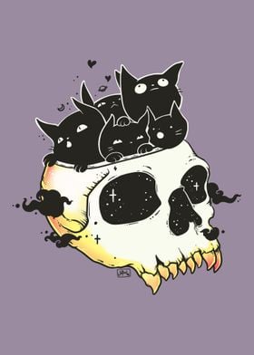 Skull Full Of Cats