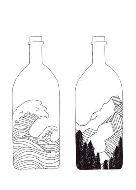 ocean vs mountain bottle