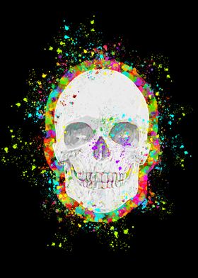 'Colourful Skull' Poster by Creative Mind Designs | Displate