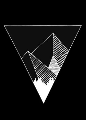 triangle mountains black 