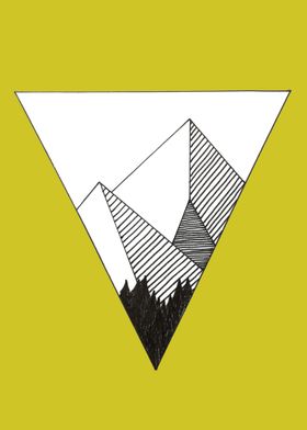 triangle mountain yellow