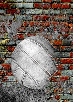 Volleyball art print w4