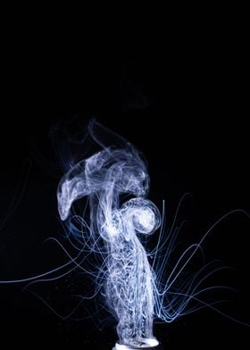 Vape smoke clouds isolated