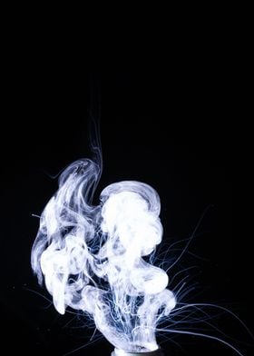 Vape smoke clouds isolated