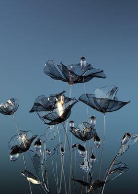 Glass poppies