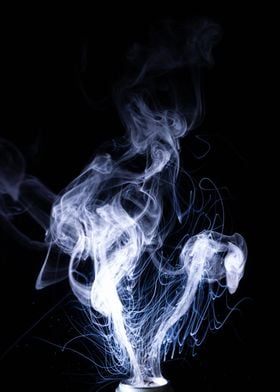 Vape smoke clouds isolated