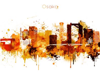 Osaka Japan Skyline