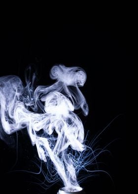 Vape smoke clouds isolated