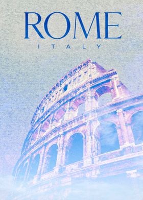 Blue Rome vintage poster