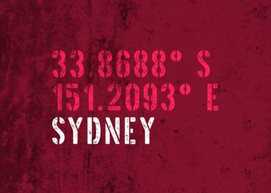 Sydney City Coordinates
