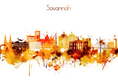 Savannah Georgia Skyline