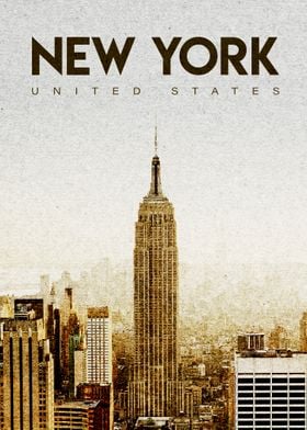 New York vintage poster