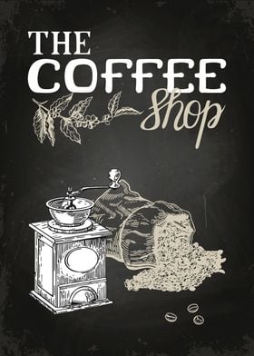 Vintage coffee poster