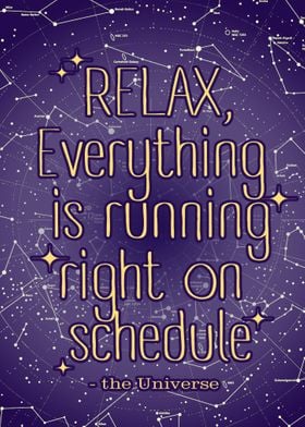 Relax  Funny Cosmos Poster