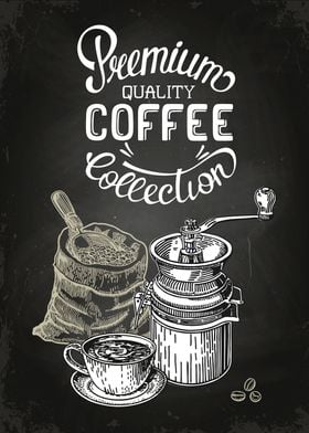 Vintage coffee poster