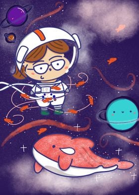 Cute space journey