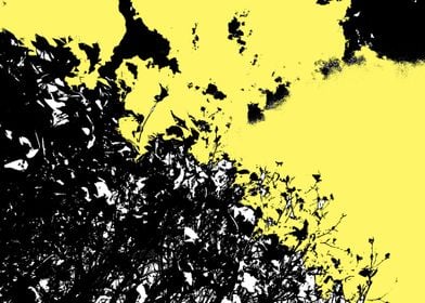 Yellow abstract flat