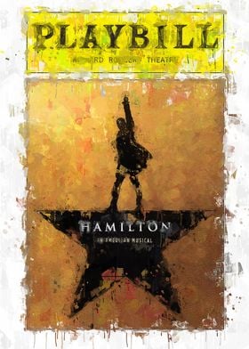 Hamilton Playbill Painting