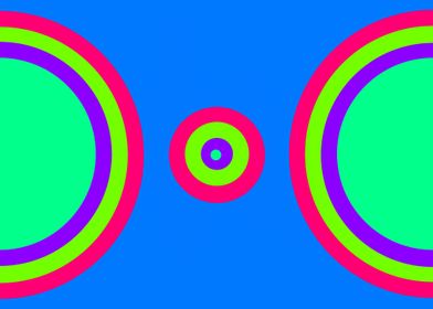 SemiCircles on Blue