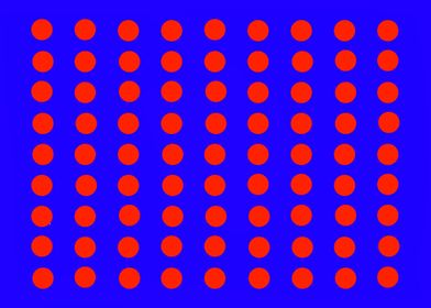 Red Dots on Blue