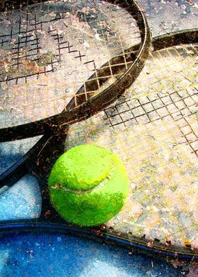 Tennis art print work 12