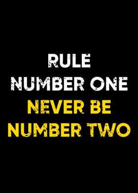 rule number one quote