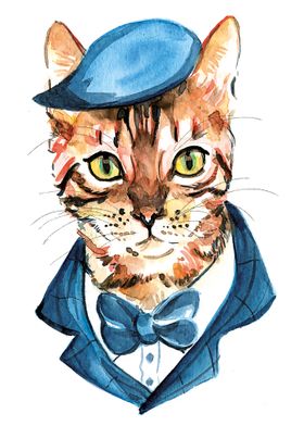 Detective cat