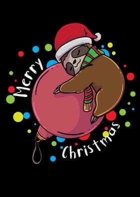 Merry Christmas Sloth