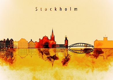 Stockholm Sweden Skyline