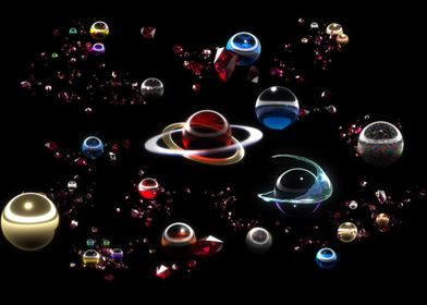 Glass Planets and Garnets