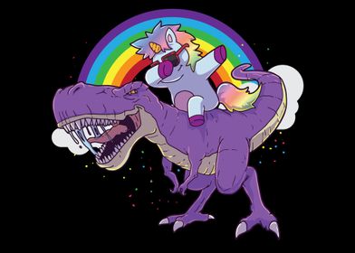 Unicorn Riding TRex