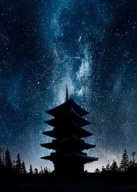 Night Pagoda Toji