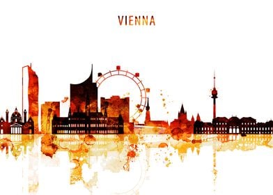 Vienna Austria Skyline